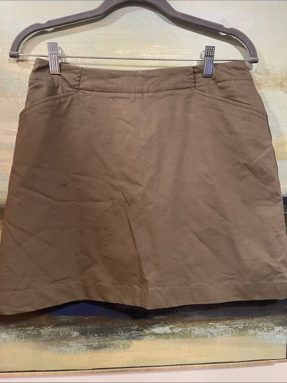 Nike Golf Olive Tone Dri-FIT Athletic Skort Small Golf/Tennis/Pickleball